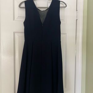 Reiss fit and flare navy dress